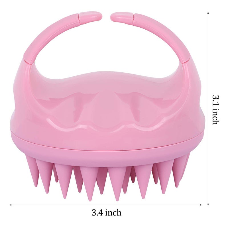 BTYMS 3 Pcs Silicone Scalp Massager & Shampoo Brush, Handheld Scalp Scrubber Cleansing Brush for Shower - Image 3